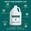 BIOTONE Plant Plus Massage Lotion- Eco-Conscious, Earth-Loving Oils, Plant-Based Ingredients, Kind to The Planet, Versatile for All Modalities, Customizable, Smooth, Silky, Optimum Glide. (128 OZ) view 4