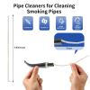 Phinus 300 Pack Pipe Cleaners Pipe, 6-Inch Pipe Cleaners Bulk, Cotton and Plastic Pipe Cleaner, Pipecleaners for Removing Tar & Resin, Pipe Cleaners for Plastic Metal Ceramic Wood Pipe, cream view 2