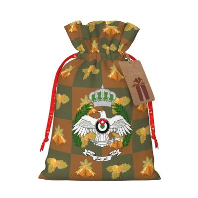 BYOBLU Royal Jordanian Air Force Christmas Gift Bags, Santa Wrapping Bag,With Drawstring And Tags For Reusable