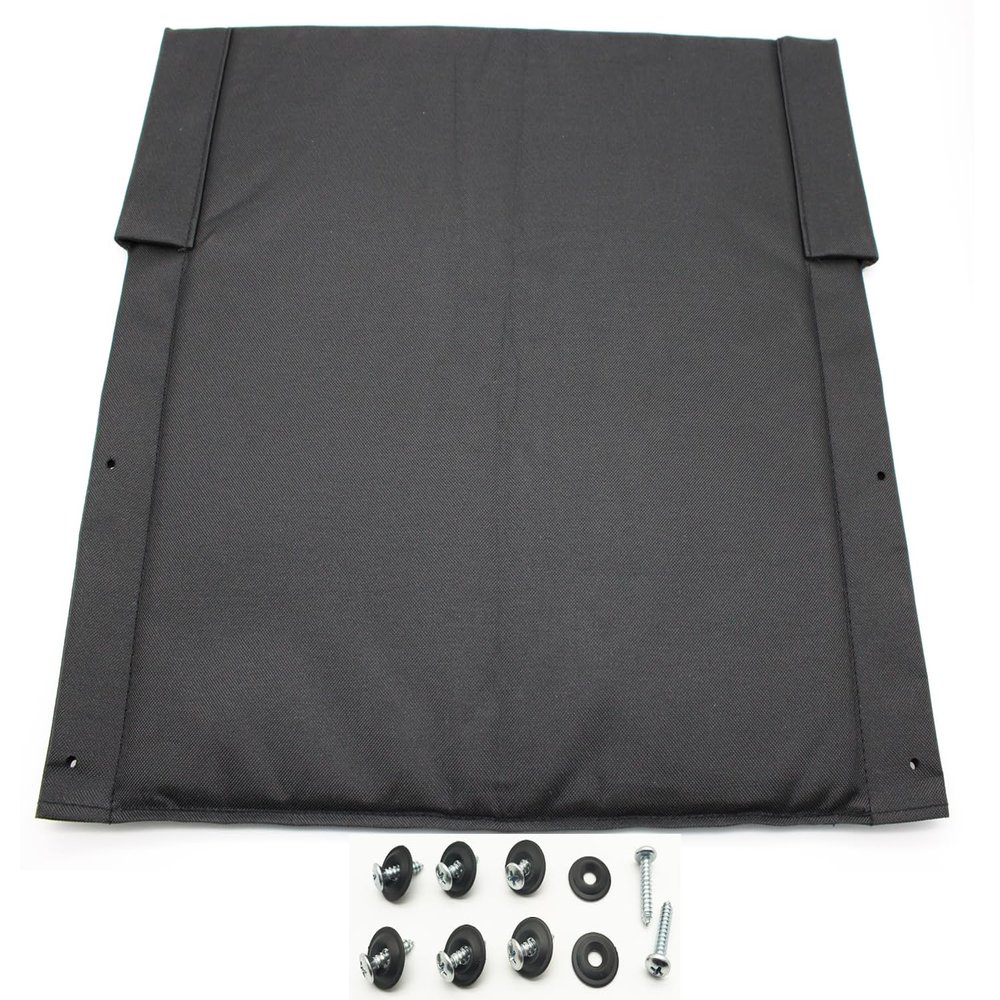 Blue Streak Wheelchair 18" Back Upholstery Replacement - Nylon Back, with Hardware, STDS4S2208 - Suitable for K1/K2 Wheelchairs (1Ea, Black)