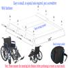 Blue Streak Wheelchair 18" Back Upholstery Replacement - Nylon Back, with Hardware, STDS4S2208 - Suitable for K1/K2 Wheelchairs (1Ea, Black) view 2