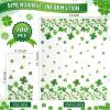 100Pcs St. Patrick's Day Napkins Decorations,Disposable Irish Shamrock Green Lucky Clover Paper Dinner Hand Towel Napkins for Spring Home Bathroom Wedding Holiday Birthday St. Patrick's Party Supplies view 3