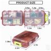 4PCS Travel Pill Organizer Portable Pocket Pill Case Small Pill Box for Purse Medicine Organizer Have 10 Compartments Storage Vitamin Fish Oil by INVODA (4 Pack+Lables) view 4