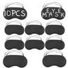 10 PCS Blindfold Eye Cover Sleep Mask Eye Masks Shade Cover for Team Building Games Party Night Blindfold with Adjustable Strap(Black) view 1