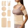 8pcs Castor Oil Pack Wrap, Reusable Castor Oil Organic Cotton Pack Liver Detox Insomnia Constipation and Inflammation for Neck Arms Waist Knee with Adjustable Elastic Strap view 1
