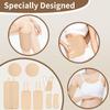 8pcs Castor Oil Pack Wrap, Reusable Castor Oil Organic Cotton Pack Liver Detox Insomnia Constipation and Inflammation for Neck Arms Waist Knee with Adjustable Elastic Strap view 2