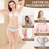 8pcs Castor Oil Pack Wrap, Reusable Castor Oil Organic Cotton Pack Liver Detox Insomnia Constipation and Inflammation for Neck Arms Waist Knee with Adjustable Elastic Strap view 3