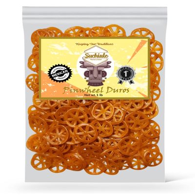 Mexican Duritos Wheat Snacks Fried Snacks - Chicharrones de Harina (1 Pound Pinwheels/Ruedas (Pack of 1))