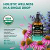 USDA Organic Lymphatic Drainage Supplement - Echinacea | Elderberry | Dandelion | Rosehip | Cleavers | Calendula | Burdock - Made in USA - Lymph System Drops - Immune Support, Cleanse & Detox, 2 fl oz view 4