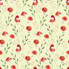 Waterleaf Paper Co. 100% Biodegradable, Compostable, Dissolvable Wrapping Paper, Christmas Mushrooms, Premium Holiday Gift Wrap, Sustainable, Zero-Waste (16 Sq Ft, Mushrooms and Santa Hat) view 1