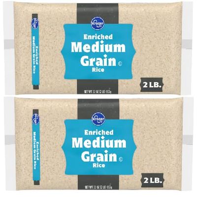 Enriched Medium Grain Rice (2 Bags, 32 oz. each)