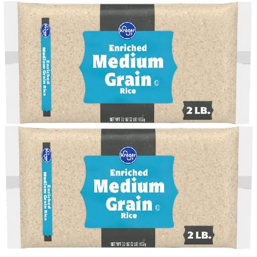 Enriched Medium Grain Rice (2 Bags, 32 oz. each)