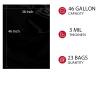 3 mils-45-50 Gallons Contractor Large Trash can bags Heavy duty|38 * 46|Black Thickened Grabag Bags- Kitchen,yardrestaurant,Commercial,Building,Hotel,Property(55) view 2