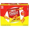 Cheez-It Snap'd Cheese Cracker Chips, Thin Crisps, Lunch Snacks, Double Cheese, 9oz Box (12 Pouches) view 1