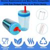 4PCS Straws Replacement and Bite Valve Compatible with Zak Designs Kelso 15 oz Water Bottle Silicone Replacement Bite Valve Reusable Straw with Cleaning Brush view 4
