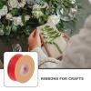 1roll Double-Sided Heart Edge Ribbon for Bows and Crafts Yards Wide for Present Wrapping Floral Arrangements and Holiday Decorations view 2