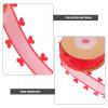 1roll Double-Sided Heart Edge Ribbon for Bows and Crafts Yards Wide for Present Wrapping Floral Arrangements and Holiday Decorations view 4