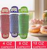 12oz. 1000 Red Ice Cream Cups, Ice Cream Bowls for Cold and Hot Foods, Paper Ice Cream Bowls, Disposable Dessert Cups, Paper Ice Cream Sundaes Cups for Ice Cream, Hot Soup, Snacks (red, 12oz.) view 2
