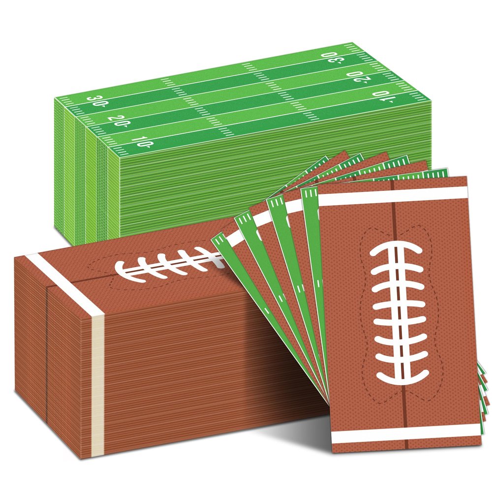 100pcs Football Party Decorations Football Napkins for Football Party Favors