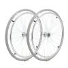 24inch Wheelchair Rear Wheel, Wheelchair Replacement Wheels with Bearings and Hand Wheel, PU Non-Slip Solid Tire, Aluminum Alloy Hub, for Manual Wheelchair Accessories, 1 Pair(Gray) view 1