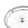 24inch Wheelchair Rear Wheel, Wheelchair Replacement Wheels with Bearings and Hand Wheel, PU Non-Slip Solid Tire, Aluminum Alloy Hub, for Manual Wheelchair Accessories, 1 Pair(Gray) view 2