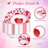 Nuogo 60 Pcs 16 oz Valentine's Day Disposable Paper Bowls Heavy Duty Bowls Heart Paper Soup Bowls for Both Cold and Hot Food Salad Cereal Food Snack Kitchen Holiday Party (Cute) view 4