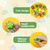 12PCS Silicone Straw Cover, 0.4Inch/10mm Cute Flower Reusable Straw Cup Accessories Drinking Straw Covers For 30&40 Oz Straw Topper Theme Party Favors Supplies Straw Cover (Flower) view 4