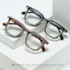 willochra 2pcs TR90 square Crystal Bling Reading Glasses Women Rhinestone Eyewear Frames Anti Blue Light Trendy Reader UV400 (2pcs-black&clear, 2.5, x) view 3