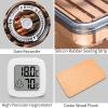 Cigar Humidor Clear Acrylic Humidor Spanish Cedar Plank Cigar Case Box Plastic Portable Airtight Container Holds 20-30 Cigars with Hygrometer and Humidifier(Small) view 3