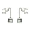 1 Pair Eyeglass Nose Pads Arm Replacement Metal Glasses Pad Holder Bridge Plug-in Piece Stainless Steel Screwdriver Repair Kits view 1
