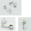 1 Pair Eyeglass Nose Pads Arm Replacement Metal Glasses Pad Holder Bridge Plug-in Piece Stainless Steel Screwdriver Repair Kits view 2