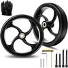 2 PCS 7-Inch Walker Replacement Wheelchair Wheels - Eco-Friendly Rubber Material, Wear-Resistant PU Tires, Anti-Slip, Durable ABS Wheels (7-Inch 2 PCS) view 1