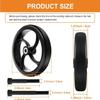 2 PCS 7-Inch Walker Replacement Wheelchair Wheels - Eco-Friendly Rubber Material, Wear-Resistant PU Tires, Anti-Slip, Durable ABS Wheels (7-Inch 2 PCS) view 2