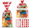 FloraSea 200PCS Valentines Day Gift Bags, Valentines Bag for Kids Class, Valentines Goodie Bags with Twist ties for Party Favor, Classroom Exchange Prizes, Valentines Candy Bags view 3