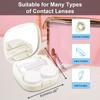FEISEDY Portable Cute Contact Lens Case Remover Tool With Mirror Tweezers Kit for Women and Girl B0081 view 4