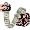 85th Birthday Gifts for Men Women, Pink Gold Surprise Money Box Gift Pull, Money Box for Cash Gift, 85th Birthday Party Decorations Supplieswith 35PCS Bags view 1
