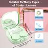 FEISEDY Portable Cute Contact Lens Case Remover Tool With Mirror Tweezers Kit for Women and Girl B0081 view 4