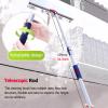 14 18 24 36 Inch Long Squeegee Window Cleaner 2 in 1, Portable Reusable Window Cleaning Tool Kit/ Window Washer, with 1 Telescopic Rod, for Shower Glass Door/ Mirror ( Size : 60cm/23.6inch long Squeeg view 4