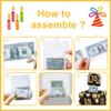 Azbuk 13th Birthday Money Pull-Out Surprise Box Gift for Teens | Creative Cash Present with Pulling Design | Includes 35PCS Clear Money Bags for Cash Gifts (Unisex Boys & Girls) view 3