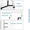 KarFri Shower Chair Foldable Height Adjustable Padded Tub Shower Seat Shower Bench with Backrest and Handles Non-Slip Disabled Bathroom Bathtub Chairs (Color : White) view 4
