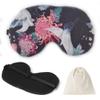Linen Eye Sleep Mask Oversized for Sleeping Organic Oeko-TEX Standard Blackout Eye Shade Cover with Adjustable Strap Breathable Travel Meditation Essential Gift idea Woman Man (Tropic Linen) view 1
