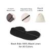 Linen Eye Sleep Mask Oversized for Sleeping Organic Oeko-TEX Standard Blackout Eye Shade Cover with Adjustable Strap Breathable Travel Meditation Essential Gift idea Woman Man (Tropic Linen) view 3