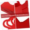 Healvian 2pcs Heart-shaped Flower Storage Box Unique Decorative Paper Bouquet Wrapping Basket for Weddings and Parties Lightweight Compact Design view 4
