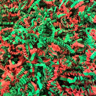 Colorful Mix of Crinkle Paper for Birthdays, Gift Bags or Easter Baskets (Christmas Mix, 1 Pound)