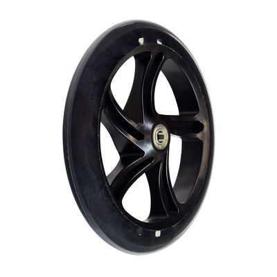 AlveyTech Black 8" (200 mm) Caster Wheel Assemblies (Set of 4) - Replacement Parts for the Drive Medical DV8 Steerable Knee Walker, Rollators, Mobility Push Walkers, Transport Chair, Folding Scooter