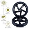 AlveyTech Black 8" (200 mm) Caster Wheel Assemblies (Set of 4) - Replacement Parts for the Drive Medical DV8 Steerable Knee Walker, Rollators, Mobility Push Walkers, Transport Chair, Folding Scooter view 2