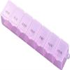 7 Grids Pink Pill Organizer Box Transparent Pill Storage Box Clear Tablets Container for Travel Daily Pill Box Organizer Excellent Personal Pill Organizers Medication Aids view 1
