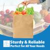 Excellent 10x5x13 Brown Kraft Paper Shopping Bags, Merchandise, Retail Bags, Party Favor Gift Bags, Large Paper Sacks with Handles available in Packs of 25/50/100/250CT (50) view 4