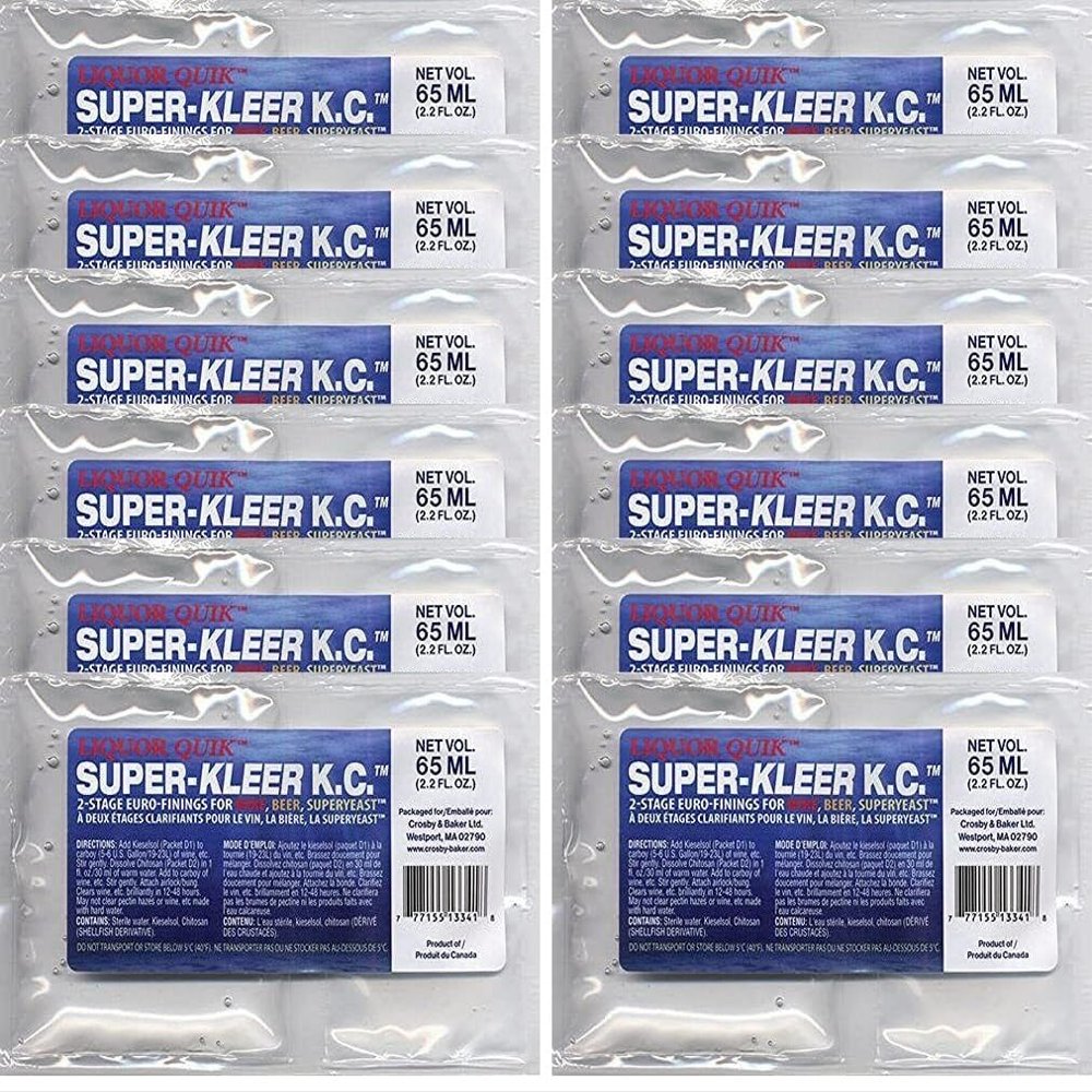 North Mountain Supply - Super-Kleer K.C. Beer and Wine Clarifier - 12 Pack