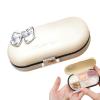 Pill Case for Purse,Medicine Pill Organizer | 4/6 Compartments Portable Pill Case Portable Pill Organizer Cute for Cod Liver Oil Supplements Kumprohu view 1
